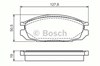 Колодки на тормоз задний дисковый 986461133 BOSCH