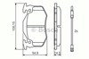 Передние тормозные колодки 986466346 BOSCH