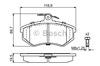 Передние тормозные колодки 986466700 BOSCH