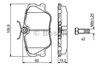 Колодки тормозные передние дисковые 986469410 BOSCH