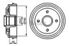 Задний барабан 986477116 BOSCH