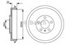 Барабан тормозной задний 986477152 BOSCH