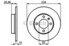 Передний тормозной диск 986478010 BOSCH