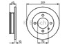 Тормоз дисковый передний 986478068 BOSCH