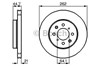 Передний тормозной диск 986478174 BOSCH