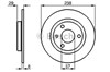 Диск тормозной передний 986478246 BOSCH