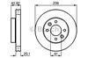 Передний тормозной диск 986478276 BOSCH