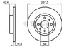 Диск тормозной передний 986478343 BOSCH