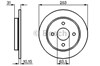 Диск тормозной задний 986478344 BOSCH