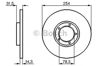 Диск тормозной передний 986478345 BOSCH