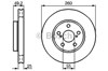 Диск тормозной передний 986478451 BOSCH