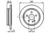 Дисковый тормоз 986478469 BOSCH