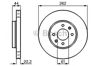 Диск тормозной передний 986478598 BOSCH