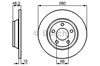 Диск тормозной передний 986478615 BOSCH