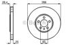 Тормоз дисковый передний 986478619 BOSCH