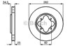 Передний тормозной диск 986478634 BOSCH