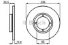 Передний тормозной диск 986478712 BOSCH