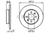 Передний тормозной диск 986478889 BOSCH