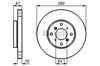 Тормоз дисковый передний 986478982 BOSCH