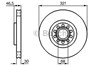 Тормоз дисковый передний 986478985 BOSCH