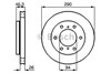 Диск тормозной передний 986478990 BOSCH