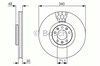 Диск тормозной передний 986479092 BOSCH