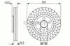 Диск тормозной передний 986479114 BOSCH