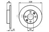 Тормоз дисковый передний 986479165 BOSCH