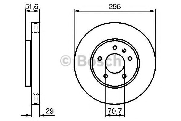 Bosch  диск гальмівний передн.opel antara,captiva 986479267