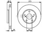 Передний тормозной диск 986479425 BOSCH