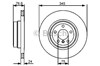 Задний тормозной диск 986479443 BOSCH