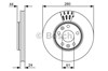 Передний тормозной диск 986479555 BOSCH