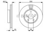 Передний тормозной диск 986479564 BOSCH