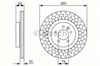 Тормоз дисковый передний 986479578 BOSCH