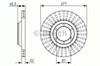 Передний тормозной диск 986479702 BOSCH