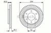 Тормоз дисковый передний 986479704 BOSCH