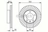 Передний тормозной диск 986479716 BOSCH