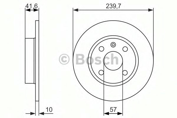Bosch opel диск гальмівний задн. combo 04- 986479903