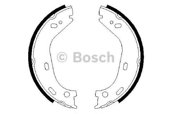Bosch db щоки ручного гальм. w123/126 986487126