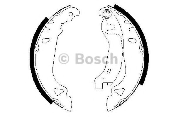 Bosch щоки тор. fiat tipo, tempra, punto (18032) 986487250