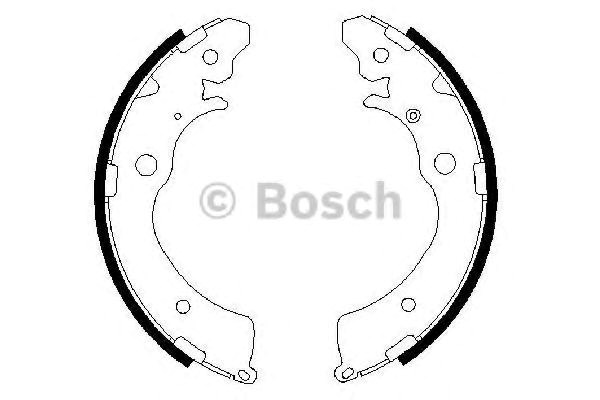 Bosch щоки гальмівні задні honda cr-v 00- hr-v 98- 986487440