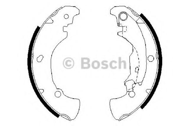 Bosch fiat щоки гальмівні brava,bravo 1.4-1.9 96- 986487560