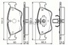 Колодки передние 986494002 BOSCH