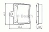 Комплект задних колодок 986494017 BOSCH