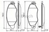 Передние тормозные колодки 986494037 BOSCH