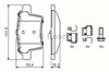 Комплект задних колодок 986494076 BOSCH