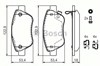 Передние тормозные колодки 986494092 BOSCH