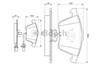 Передние тормозные колодки 986494104 BOSCH