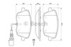 Тормозные колодки 986494105 BOSCH