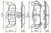 Колодки на тормоз задний дисковый 986494142 BOSCH